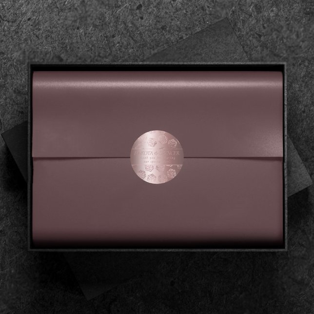 RPG Luxe | Mauve Fantasy Tabletop Gamer Custom Classic Round Sticker (Creator Uploaded)