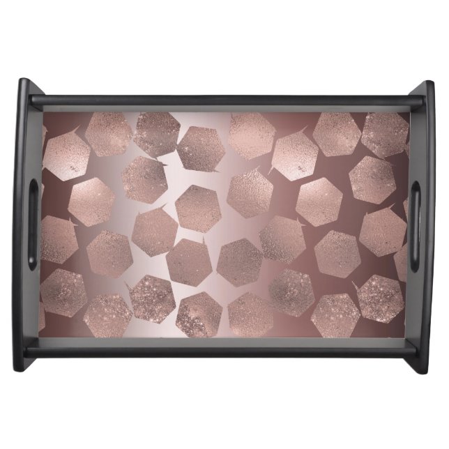 RPG Luxe | Mauve Sheen Fantasy Tabletop Gamer Dice Serving Tray (Front)
