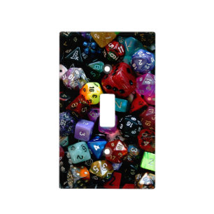 RPG Multi-sided Dice Light Switch Cover