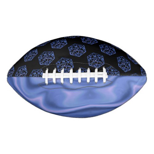 RPG Pattern  Blue PnP Tabletop Role Player Dice Football