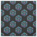 RPG Pattern | Holo Retro PnP Tabletop Gamer Dice Fabric