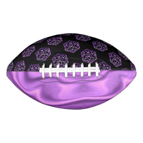 RPG Pattern  Purple PnP Tabletop Role Player Dice Football