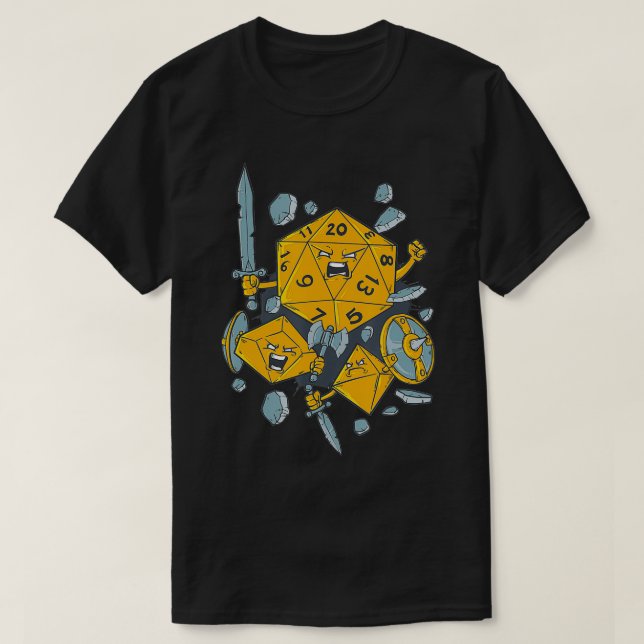 RPG Pen & Paper RPG dice  T-Shirt (Design Front)