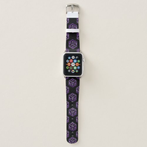 RPG Purple Pattern  PnP Tabletop Role Player Dice Apple Watch Band