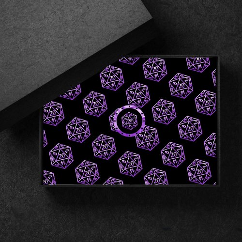 RPG Purple Pattern  PnP Tabletop Role Player Dice Tissue Paper