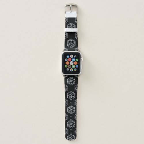 RPG Silver Pattern  PNP Tabletop Role Player Dice Apple Watch Band