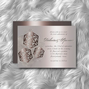 RPG Splash Copper Sheen Fantasy Tabletop Gamer Invitation