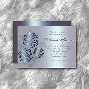 RPG Splash Navy Sheen Fantasy Tabletop PnP Gamer Invitation