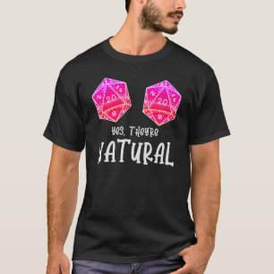 Rpg Table Top Gamer Yes They're Natural 20 D20 Dic