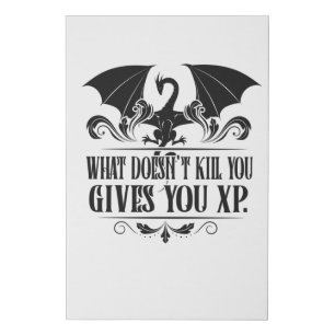 RPG Tabletop XP Dragon Master Gifts Faux Canvas Print