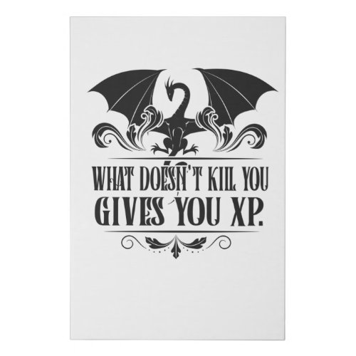RPG Tabletop XP Dragon Master Gifts Faux Canvas Print