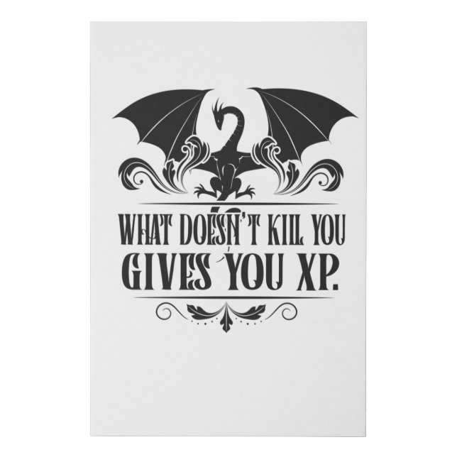 RPG Tabletop XP Dragon Master Gifts Faux Canvas Print (Front)