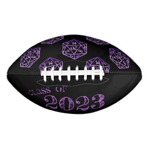 RPG Year  Purple PnP Role Player Dice Graduation Football