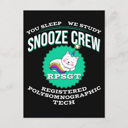 RPSGT Kawaii Unikitty Snooze PolySomnoGraphic Tech Postcard