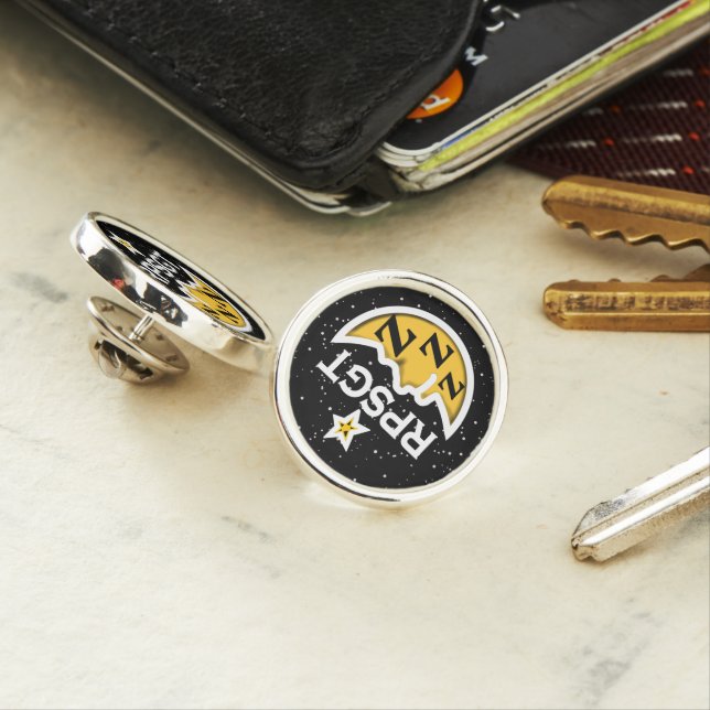 RPSGT MOON STARS by Slipperywindow Lapel Pin (In Situ)