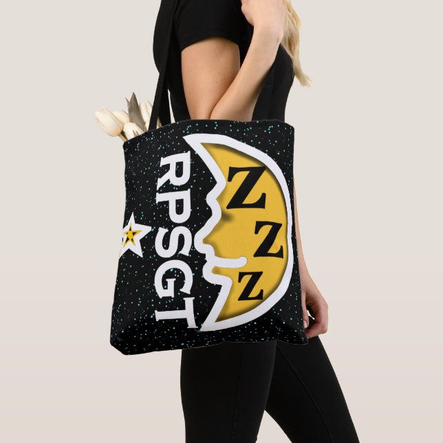 RPSGT POLYSOMNOGRPAHY SLEEP by Slipperywindow Tote Bag (Close Up)