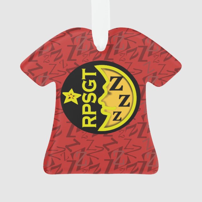 RPSGT SLEEP POLYSOMNOGRAPHY by Slipperywindow Ornament (Back)