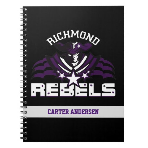 RR 01  White Rebel Logo  Notebook