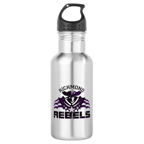 RR 03  Black Rebel Logo Stainless Steel Water Bottle