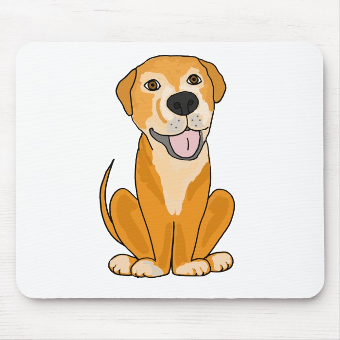 RR  Cute Funny Rescue Dog Puppy Cartoon Mouse Pad