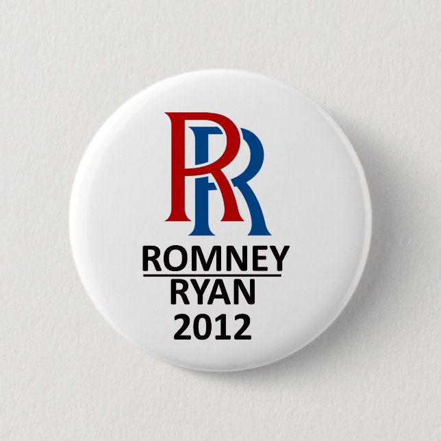 RR Romney Ryan '12 Button (Front)