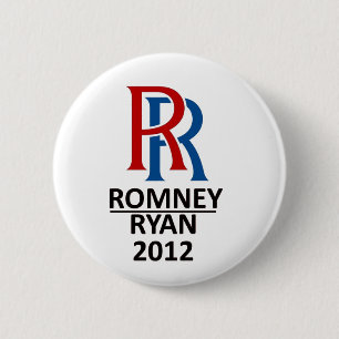 RR Romney Ryan '12 Button