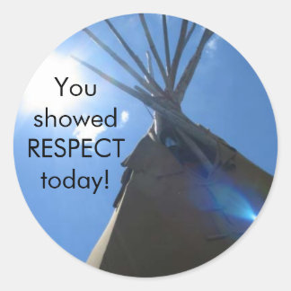 Rrespect Award Classic Round Sticker