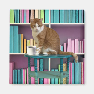 RRHFH Coffee Cat Magnet