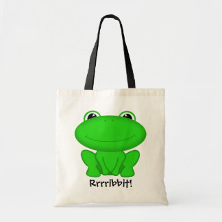 Rrrribbit! Green Froggie Tote Bag
