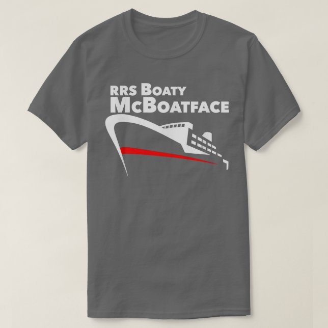 RRS Boaty McBoatface Research Boat Ship NERC UK T-Shirt (Design Front)