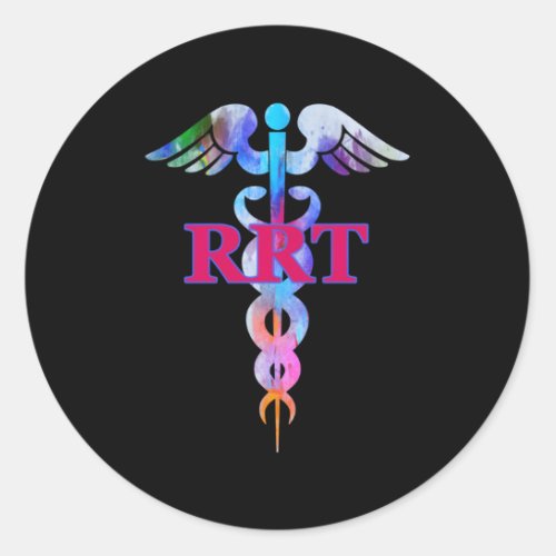 Rrt Registered Respiratory Therapist Appreciation  Classic Round Sticker