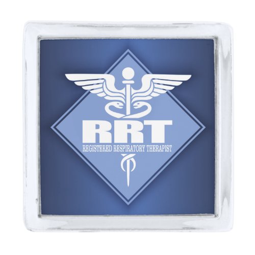 RRT Registered Respiratory Therapist Silver Finish Lapel Pin