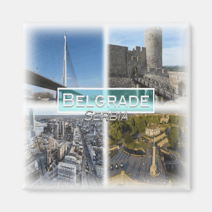 RS0004 Europe, Serbia, Belgrade, fridge Magnet