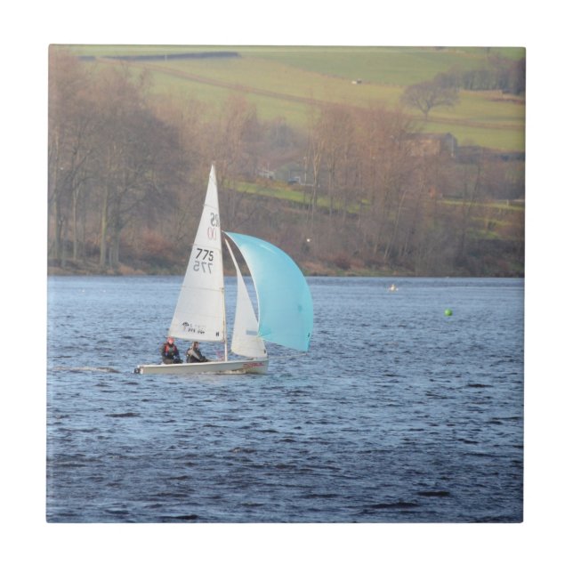 RS200 Sailing Dinghy Ceramic Tile (Front)