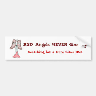 RSD Angels NEVER Give Up! Bumper Sticker