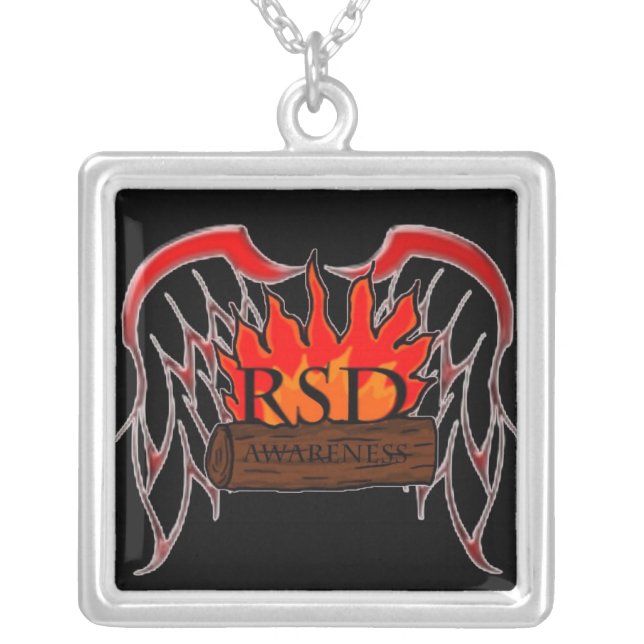 RSD Awareness Silver Plated Necklace (Front)