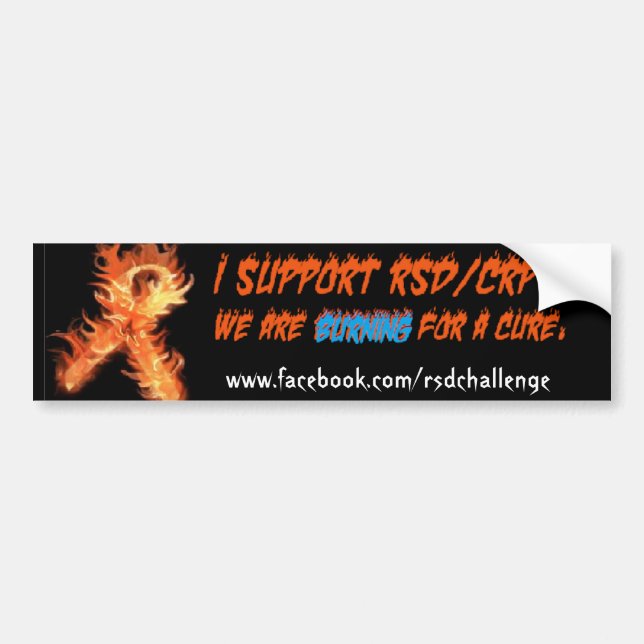 RSD/CRPS awareness bumper sticker (Front)