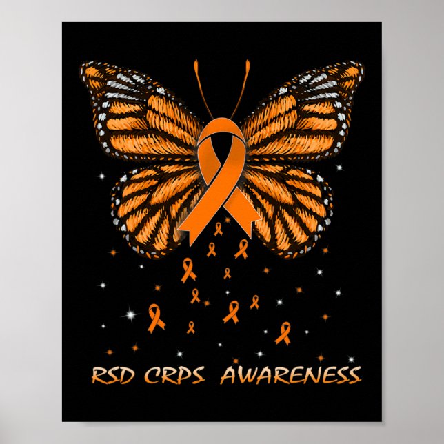 RSD CRPS Awareness Butterfly  Poster (Front)