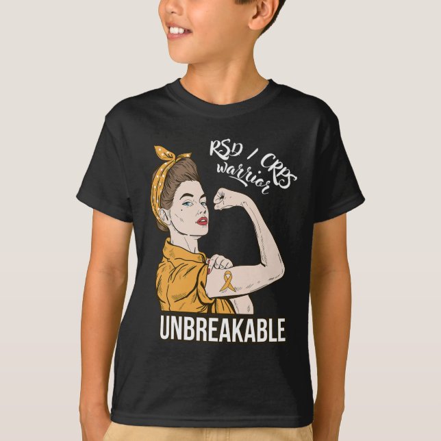 Rsd Crps Awareness Crps Warrior Unbreakable Tee Gi (Front)