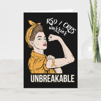 Rsd Crps Awareness Crps Warrior Unbreakable Tee Gi Card