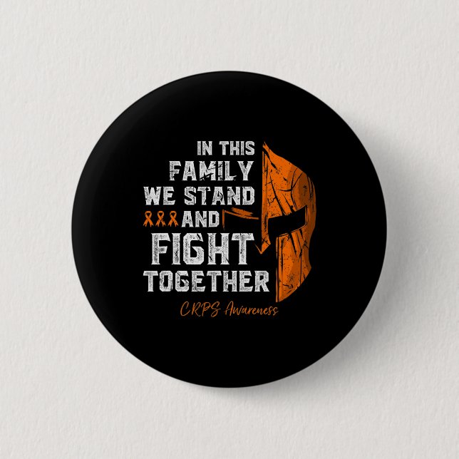 Rsd-crps Awareness Family Support Spartan Warrior  Button (Front)