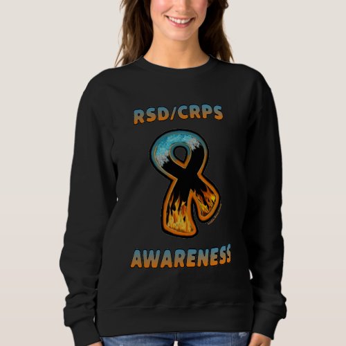 RSDCRPS AWARENESS fire  ice ribbon Sweatshirt