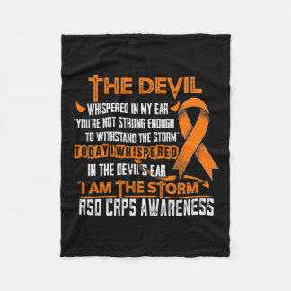 Rsd Crps Awareness I Am The Storm Devil  Fleece Blanket