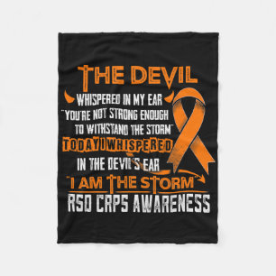 Rsd Crps Awareness I Am The Storm Devil Fleece Blanket