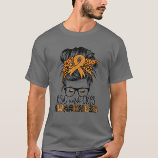 RSD/CRPS Awareness Messy Hair Bun For Women T-Shirt