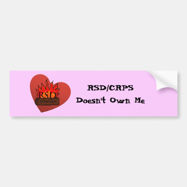 RSD/CRPS Doesn't Own Me Bumper Sticker (Front)
