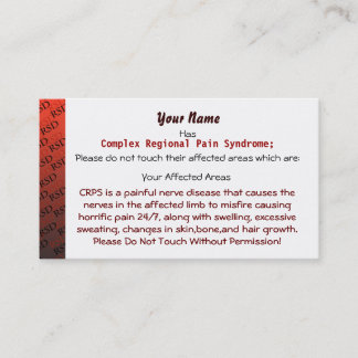 RSD/CRPS Medical Cards