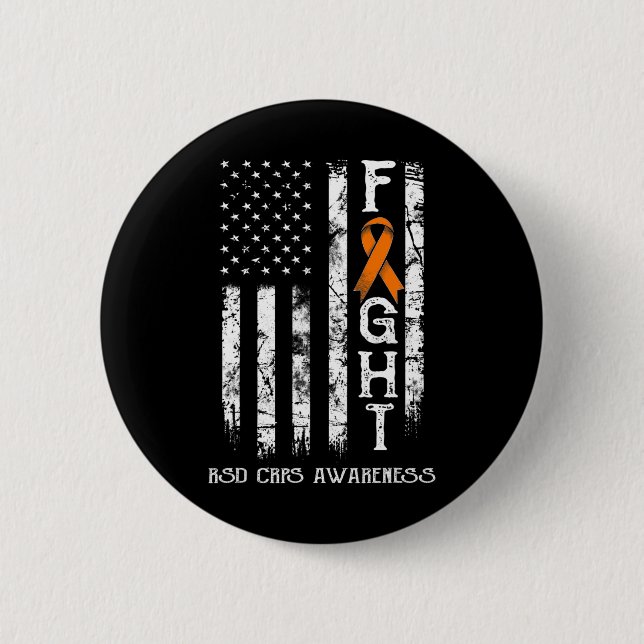 Rsd Crps Warrior Us Flag  Button (Front)