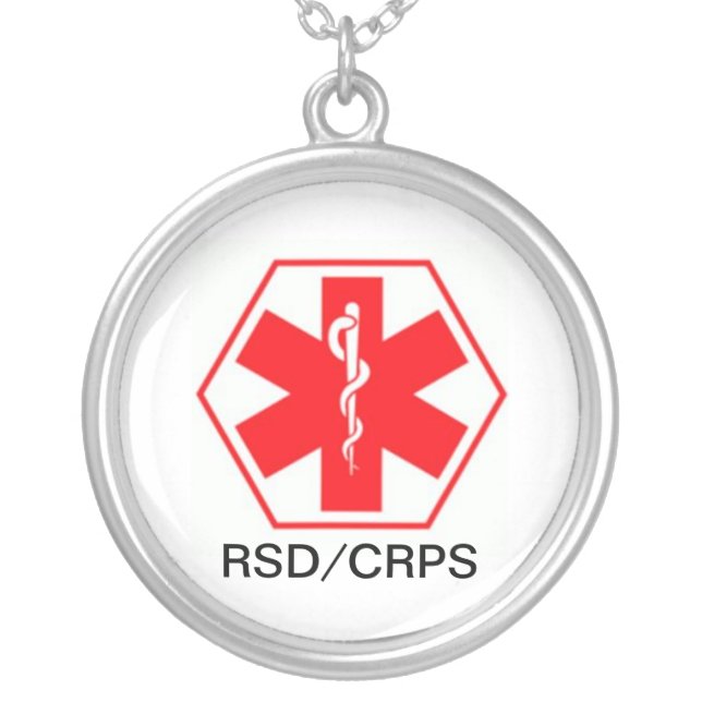 RSD Medical alert necklace CRPS (Front)