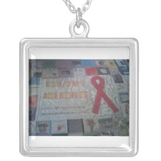 RSD quilt Silver Plated Necklace